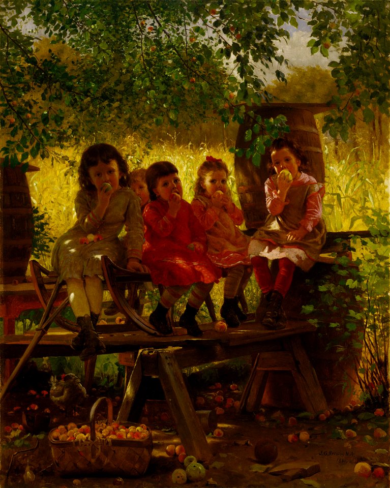 John George Brown - The Cider Mill (1880)