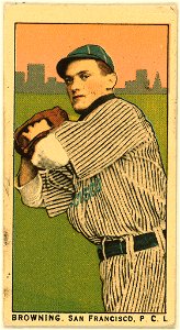 Browning, San Francisco Team, baseball card portrait LCCN2008677332