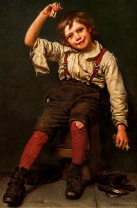 Castanets - Shoe Shine Boy by John George Brown