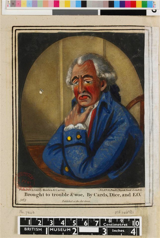 Brought to trouble & woe, By Cards, Dice and E.O. (BM 1935,0522.2.120.b)