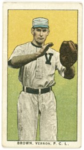 Brown, Vernon Team, baseball card portrait LCCN2007685588