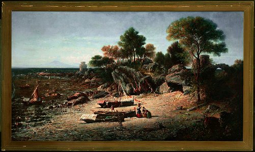 George Loring Brown - View on the Italian Coast near Naples - 64.455 - Museum of Fine Arts