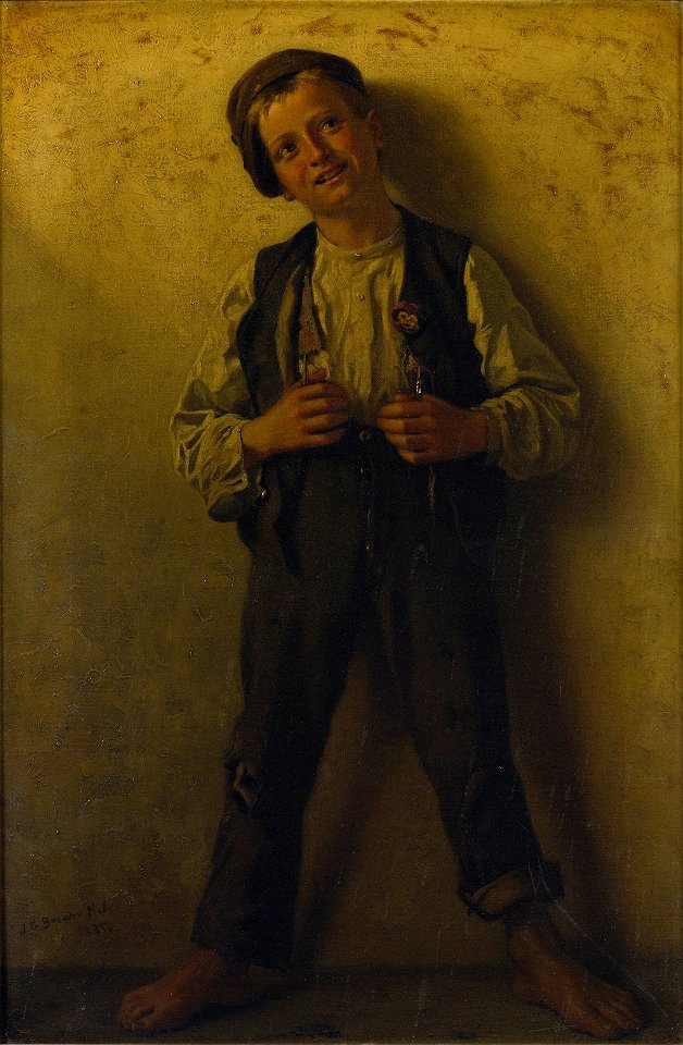John George Brown - Street urchin (1885)