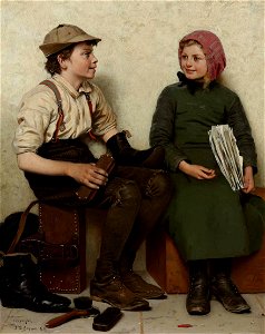 John George Brown - Tête à Tête