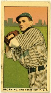 Browning, San Francisco Team, baseball card portrait LCCN2008677332