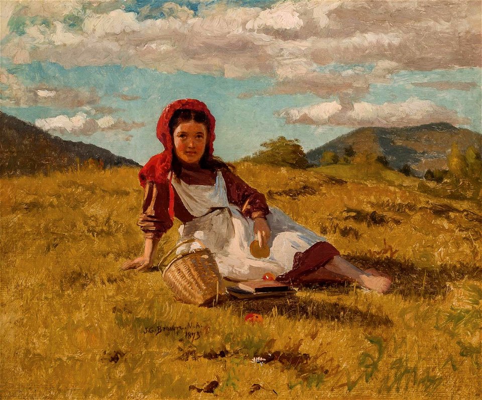 The Picnic Basket by John George Brown