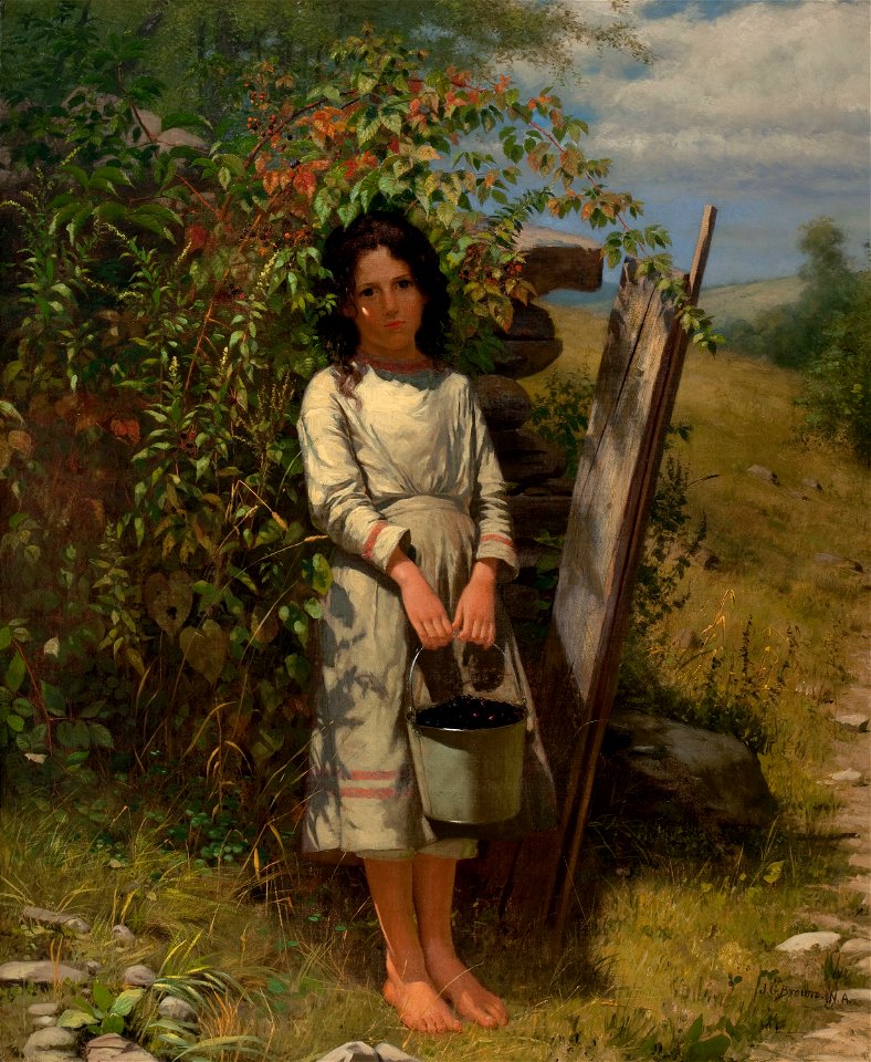 John George Brown - Blackberry Picking