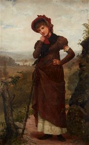 A Walk through the Country by Jennie Augusta Brownscombe, 1882