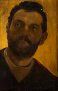Václav Brožík - Study of a Man’s Head