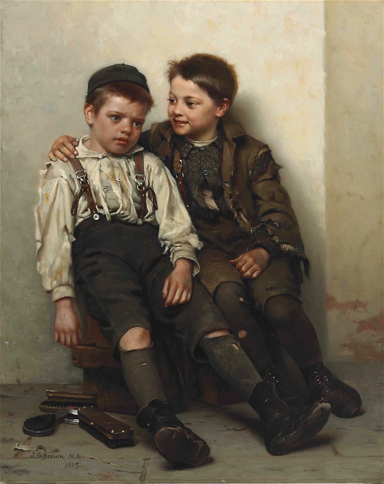John George Brown - Sympathy (1885)