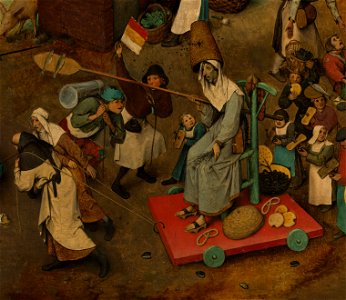 Bruegel - The Fight between Carnival and Lent - detail Lady Lent