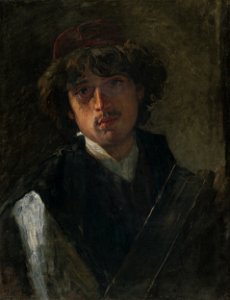 Václav Brožík - Portrét mladého rabína - M 136 - Ernest Zmeták Art Gallery