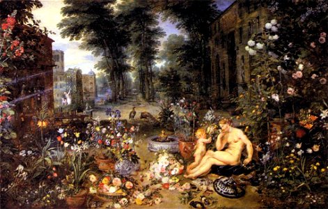 Jan Brueghel (I) - The Sense of Smell - WGA3581. Free illustration for personal and commercial use.