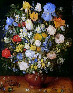 Jan Bruegel (I) - Bouquet of Flowers in a Ceramic VaseFXD