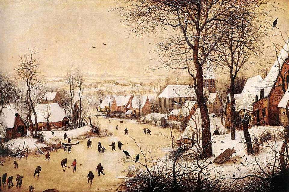 Pieter Bruegel the Elder - Winter Landscape with Skaters and Bird Trap - WGA03333