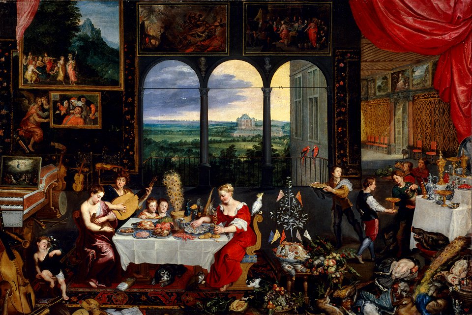 File-Bruegel d. Ä., Jan -The Senses of Hearing, Touch and Taste - 1618
