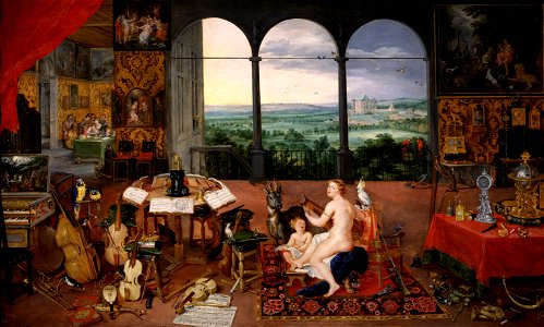 Jan Brueghel I & Peter Paul Rubens - Hearing (Museo del Prado)