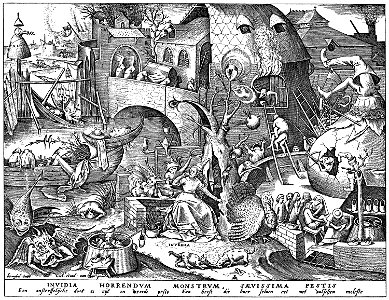 Brueghel - Sieben Laster - Invidia