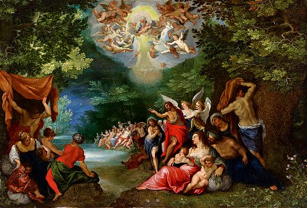 Jan Brueghel (I) & Hans Rottenhammer - The baptism of Christ