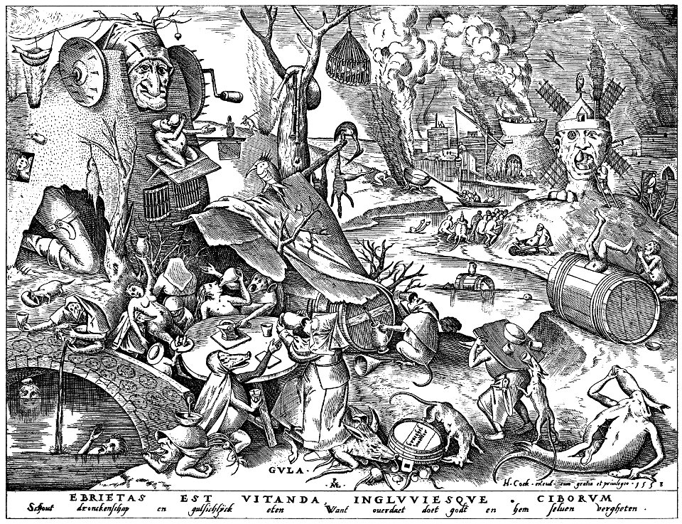 Brueghel - Sieben Laster - Gula