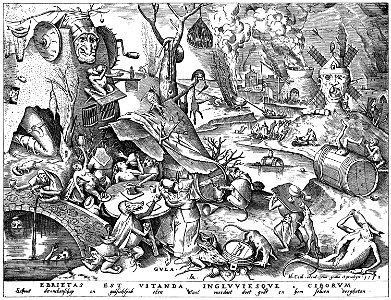 Brueghel - Sieben Laster - Gula