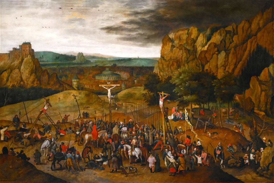 Pieter Brueghel II - Calvary, 1615 (Sotheby's)
