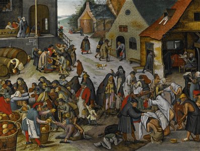 Pieter Brueghel de Jonge - De zeven werken van barmhartigheid (02)