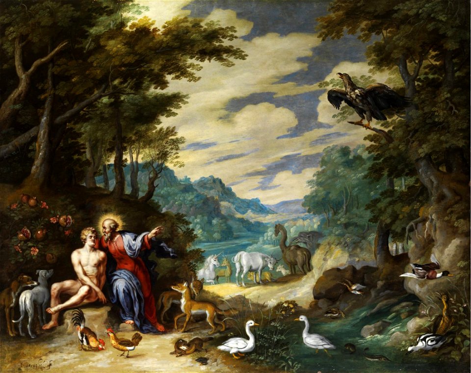 Jan Brueghel the Younger Creation of Adam - Traditional visual art ...