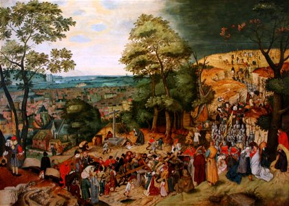 Pieter Brueghel de Jonge - Kruisdraging