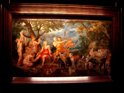 Brueghel and Rubens, Diana and her Nymphs on the Point of Leaving, Musee de la Chasse et Nature. Free illustration for personal and commercial use.