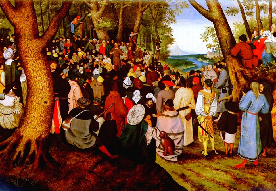 Brueghel Pieter the Younger John The Baptist Praching