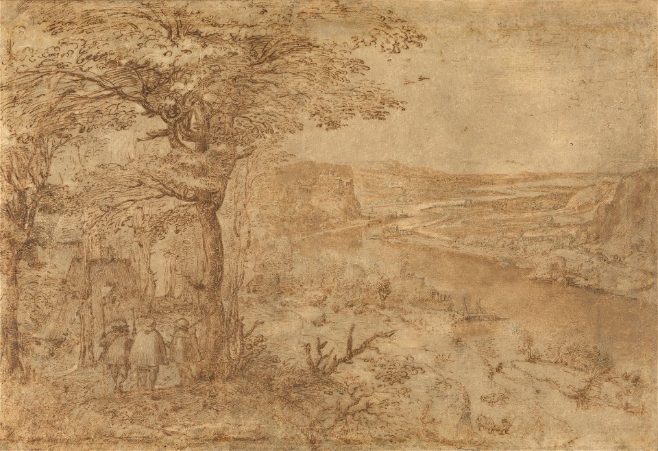 Pieter Bruegel de Oude - Landschap met pelgrims (KMSKA)