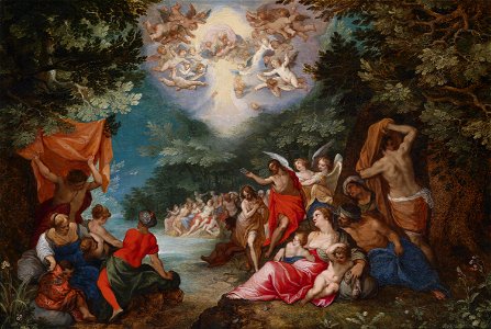 Jan Brueghel dÄ und Hans Rottenhammer Die Taufe Christi im Jordan