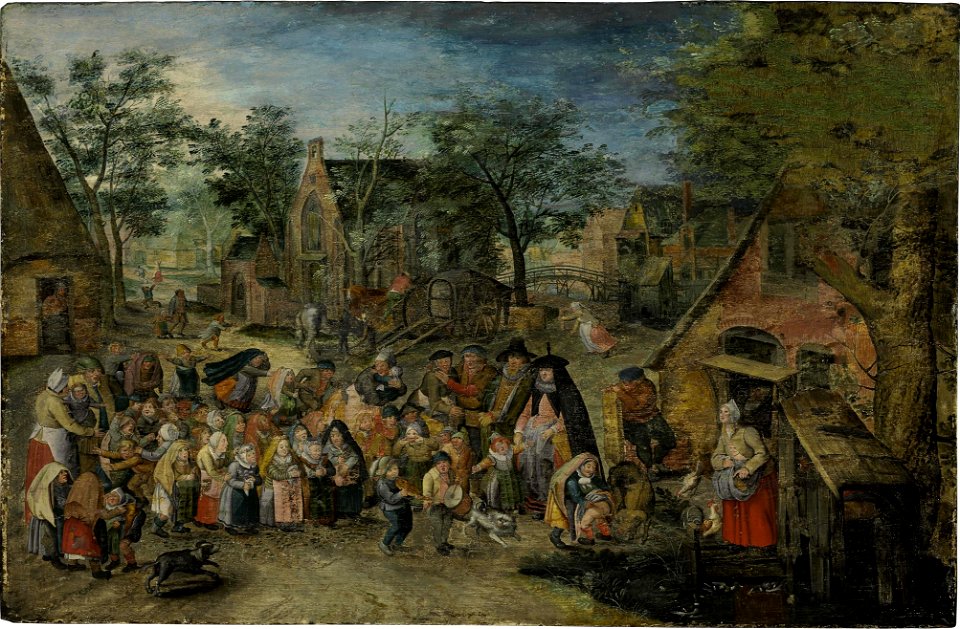Pieter Brueghel (II) - The Whitsun Bride (Christie's 2012)