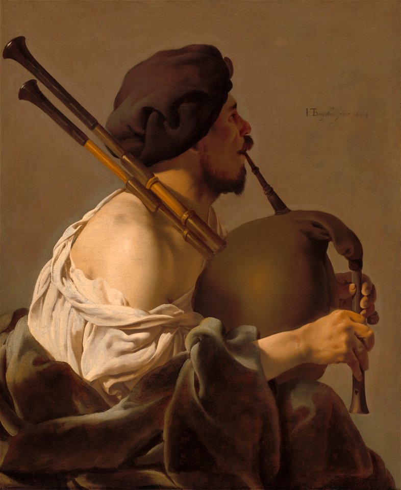 Bagpipe Player, Hendrick ter Brugghen