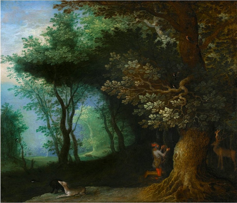 'The Vision of Saint Hubert' by Jan Brueghel the Elder