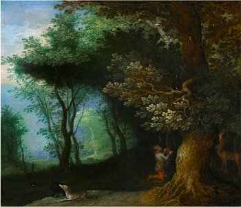 'The Vision of Saint Hubert' by Jan Brueghel the Elder