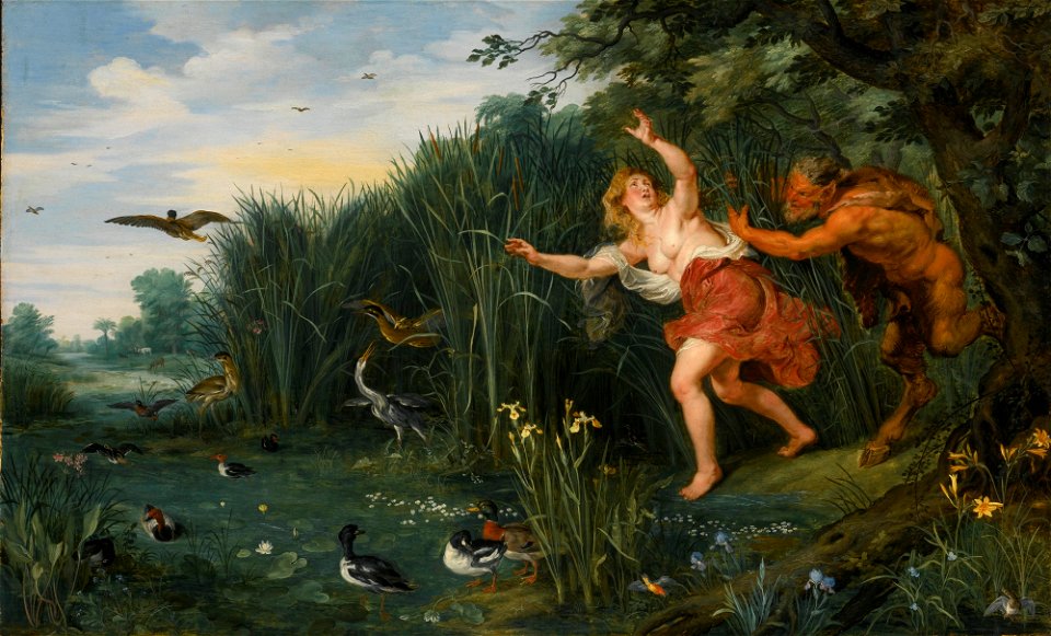 Landscape with Pan and Syrinx by Sir Peter Paul Rubens Jan Breughel the Younger