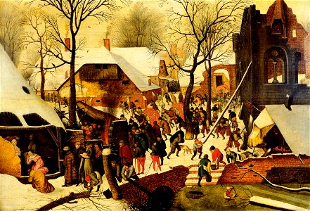 Brueghel adoration. Free illustration for personal and commercial use.
