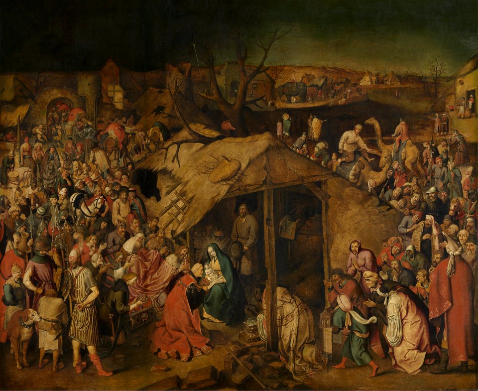 Pieter Brueghel de Jonge - Aanbidding door de koningen (KMSKA)