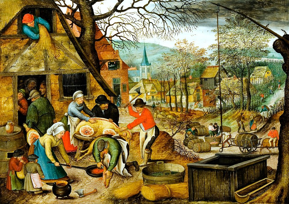 Pieter Brueghel (II) - The four seasons, autumn (Bukarest)