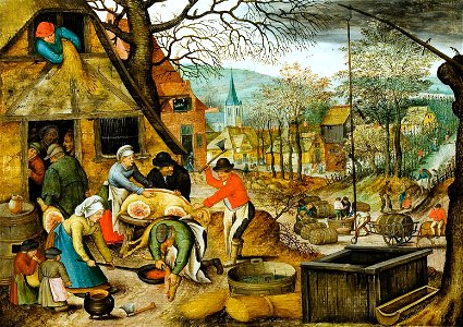 Pieter Brueghel (II) - The four seasons, autumn (Bukarest)
