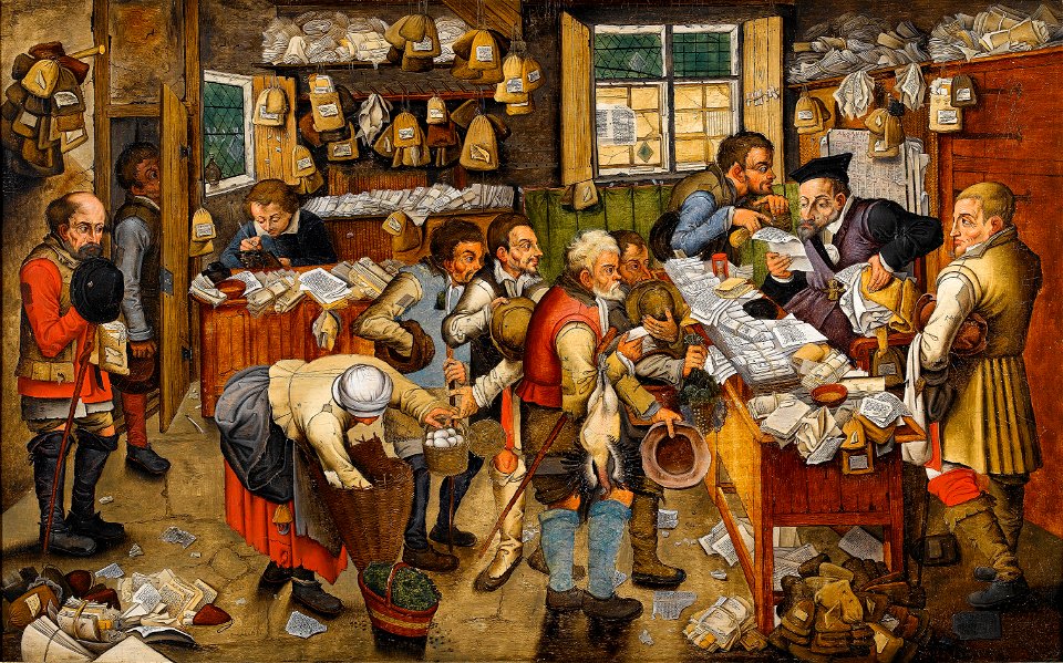 Pieter Brueghel the Younger (or workshop) The Payment of the Tithes Bonhams