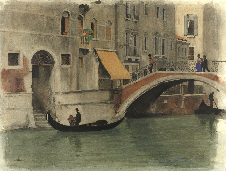 Brug over een kanaal te Venetië Rijksmuseum SK-A-2947