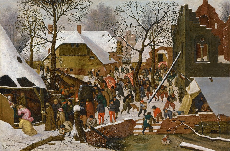 Pieter Brueghel, the Younger - The Adoration of the Magi in the snow