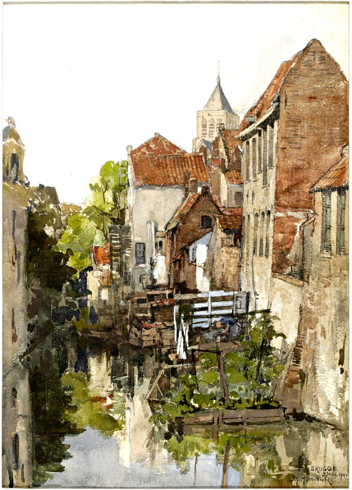 Brugge (1900) door Johan Hendrik van Mastenbroek