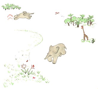 Brunhoff – Histoire de Babar, le petit éléphant (1931) (page 11 crop)