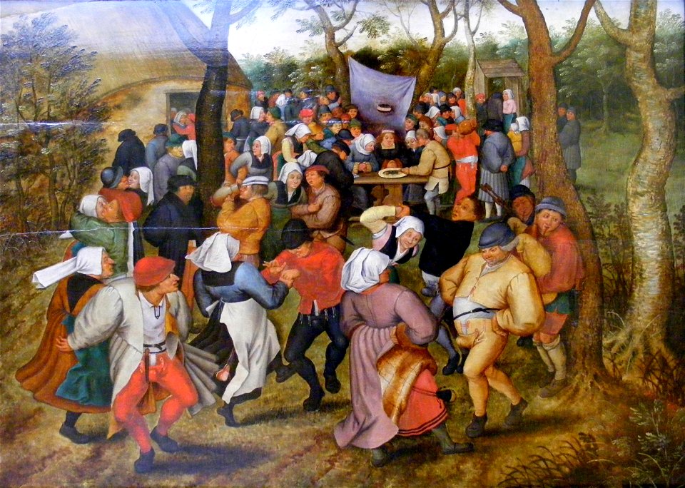 Brueghel der Jüngere, Pieter - Bauernhochzeit (München, Alte Pinakothek)