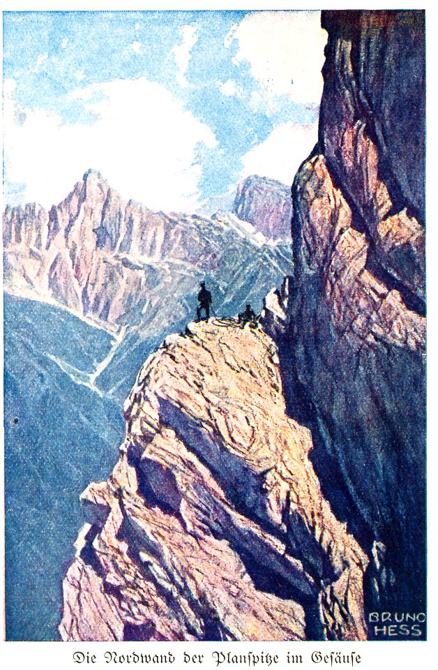 Bruno Hess Planspitze Gesäuse 1923 dgE