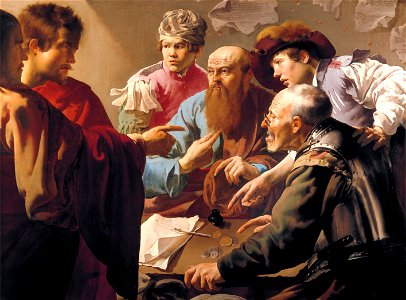 Brugghen, Hendrick ter - The Calling of St. Matthew - 1621. Free illustration for personal and commercial use.